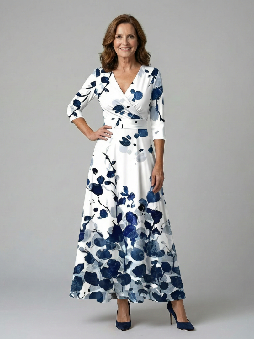 Morwenna | Floral Wrap Maxi Dress