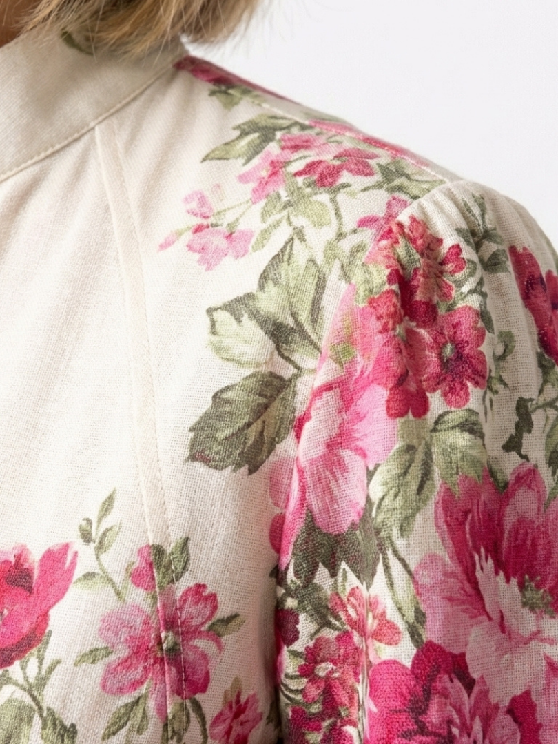 Kennedy | Long Sleeve Floral Belted Maxi Dress