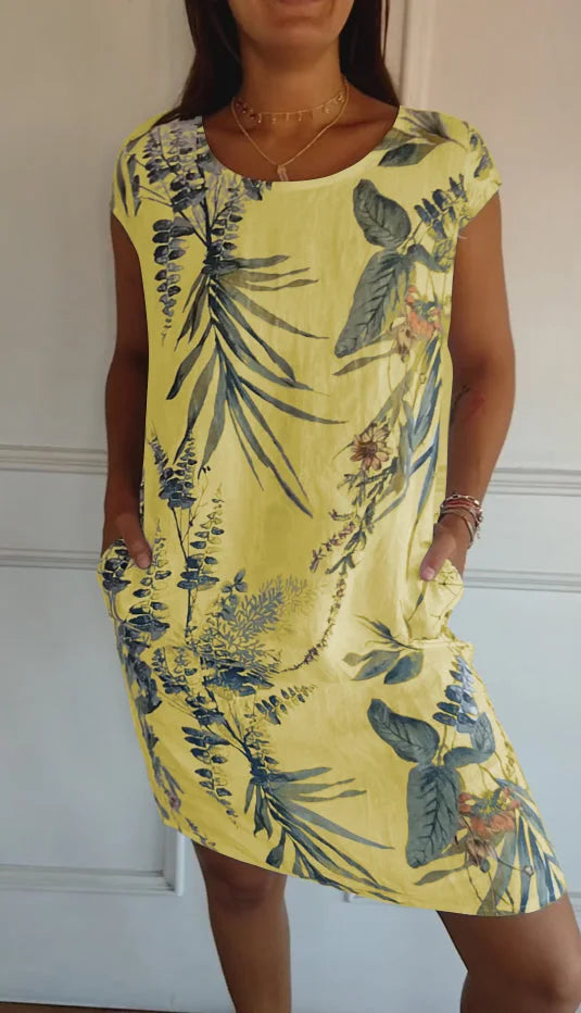 Nora | Printed Summer Dress with Pockets