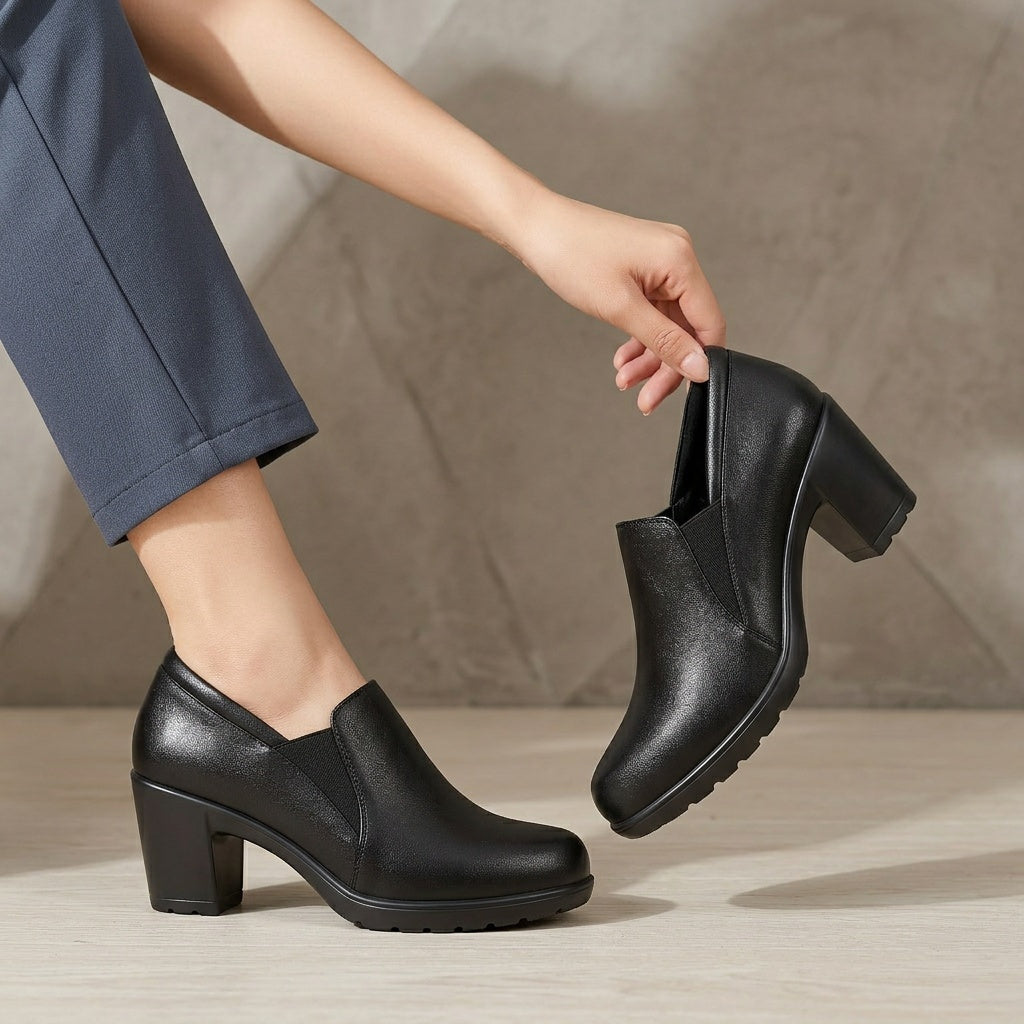 Millie | Block Heel Loafers