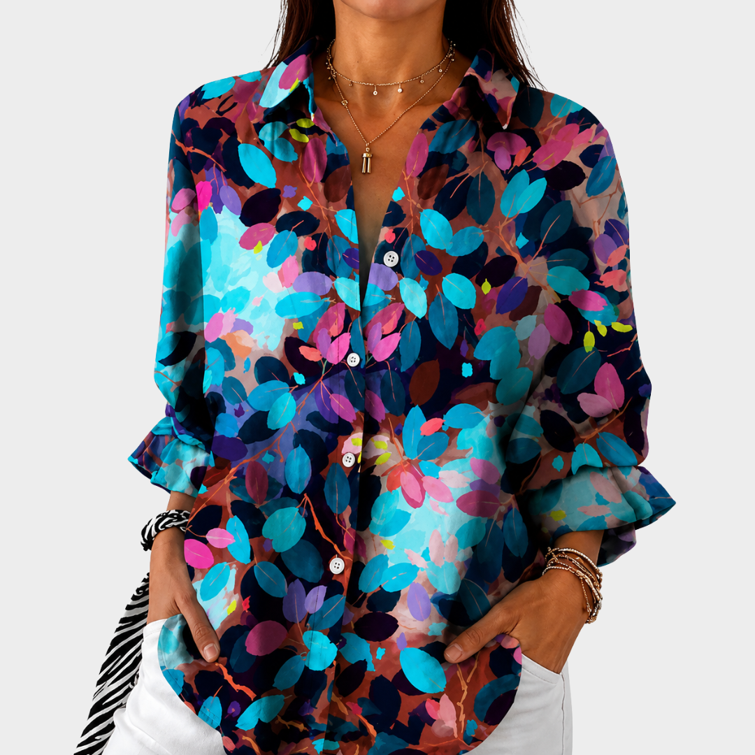Isabella | Twilight Garden Statement Blouse