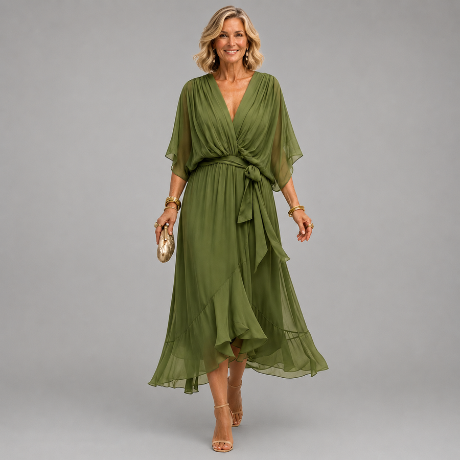 Mona | V Neck Dress