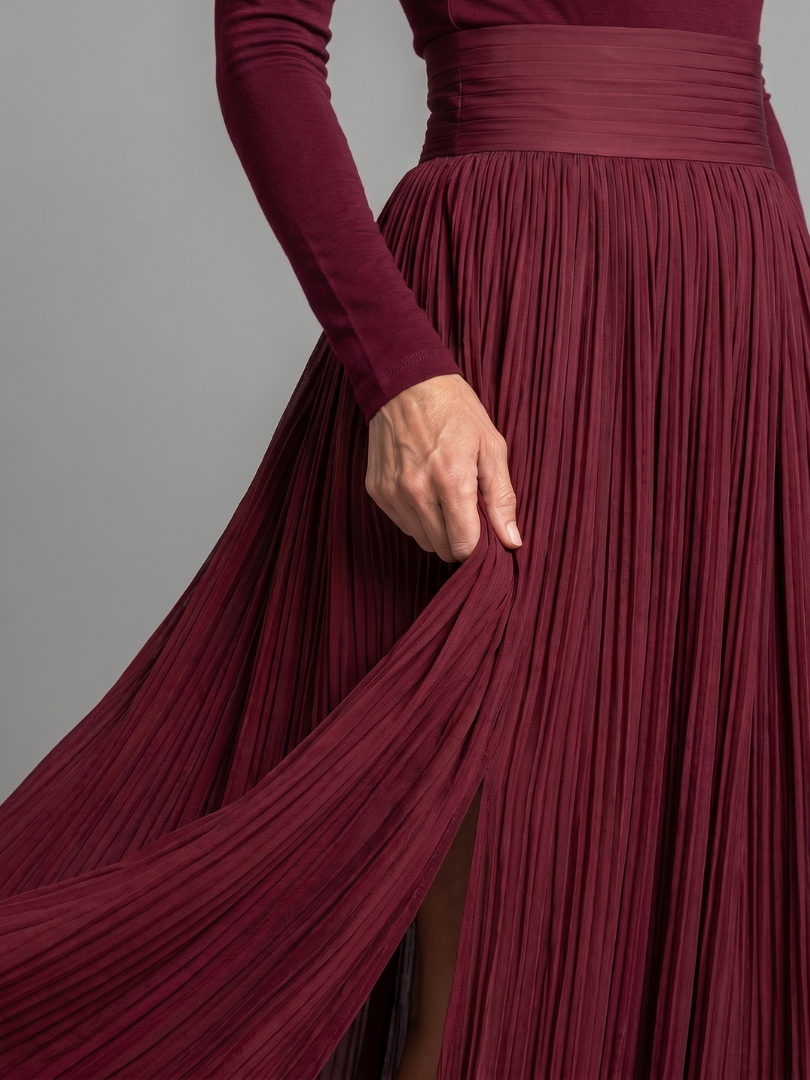 Diane | Long Sleeve Turtleneck Midi Dress