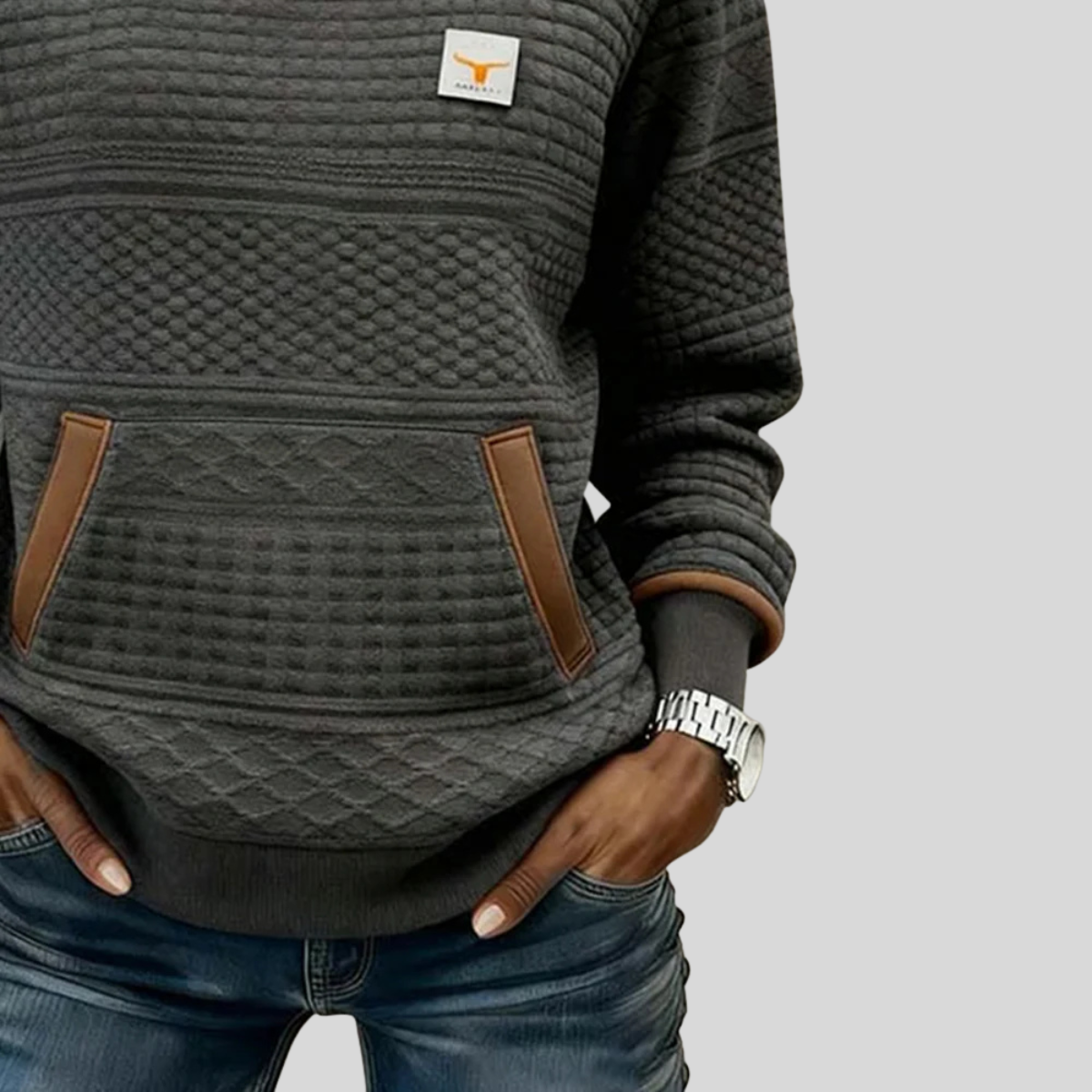 Noelle | Crew Neck Colourblock Sweatshirt