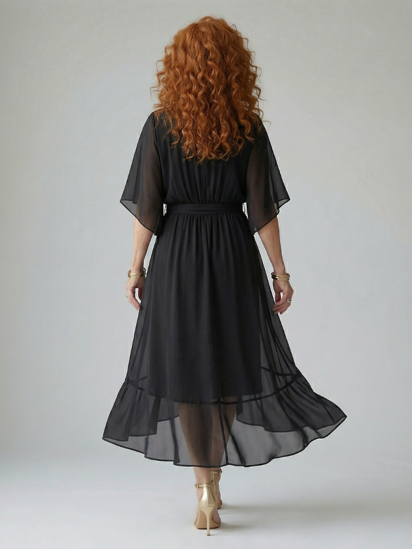 Mireille | Softly Draped Midi Dress