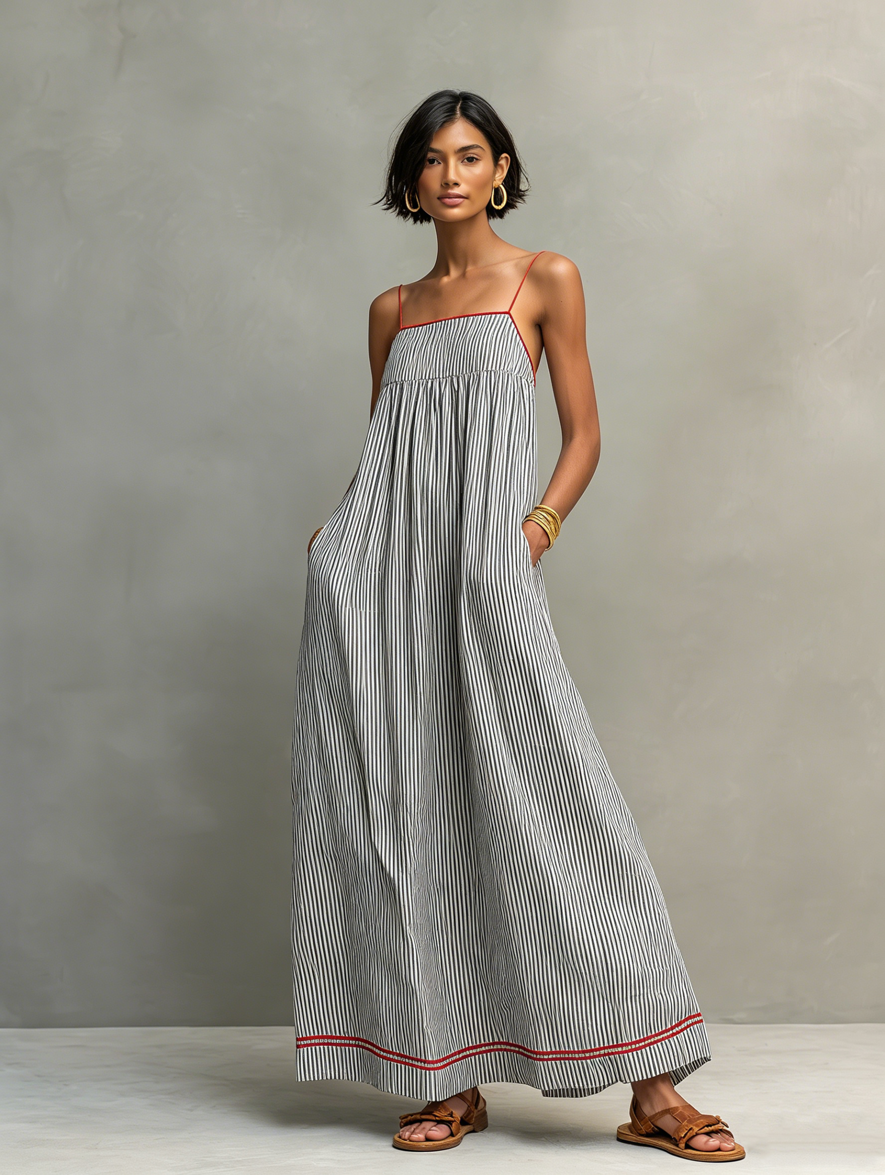 Petra | Striped Maxi Dress