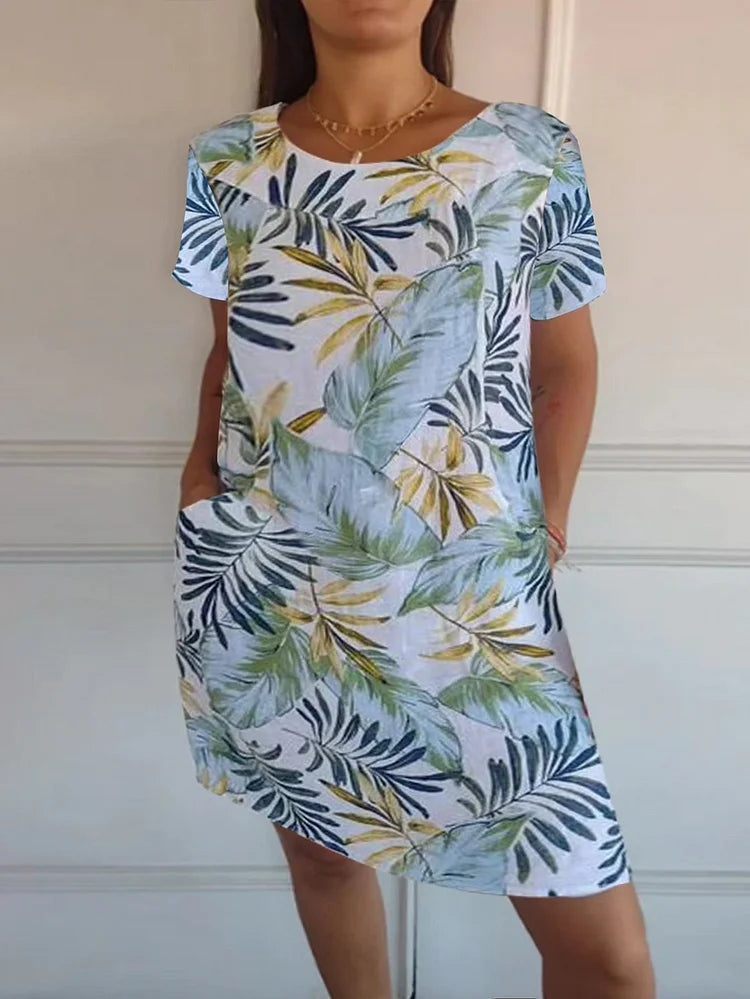 Nora | Printed Summer Dress with Pockets