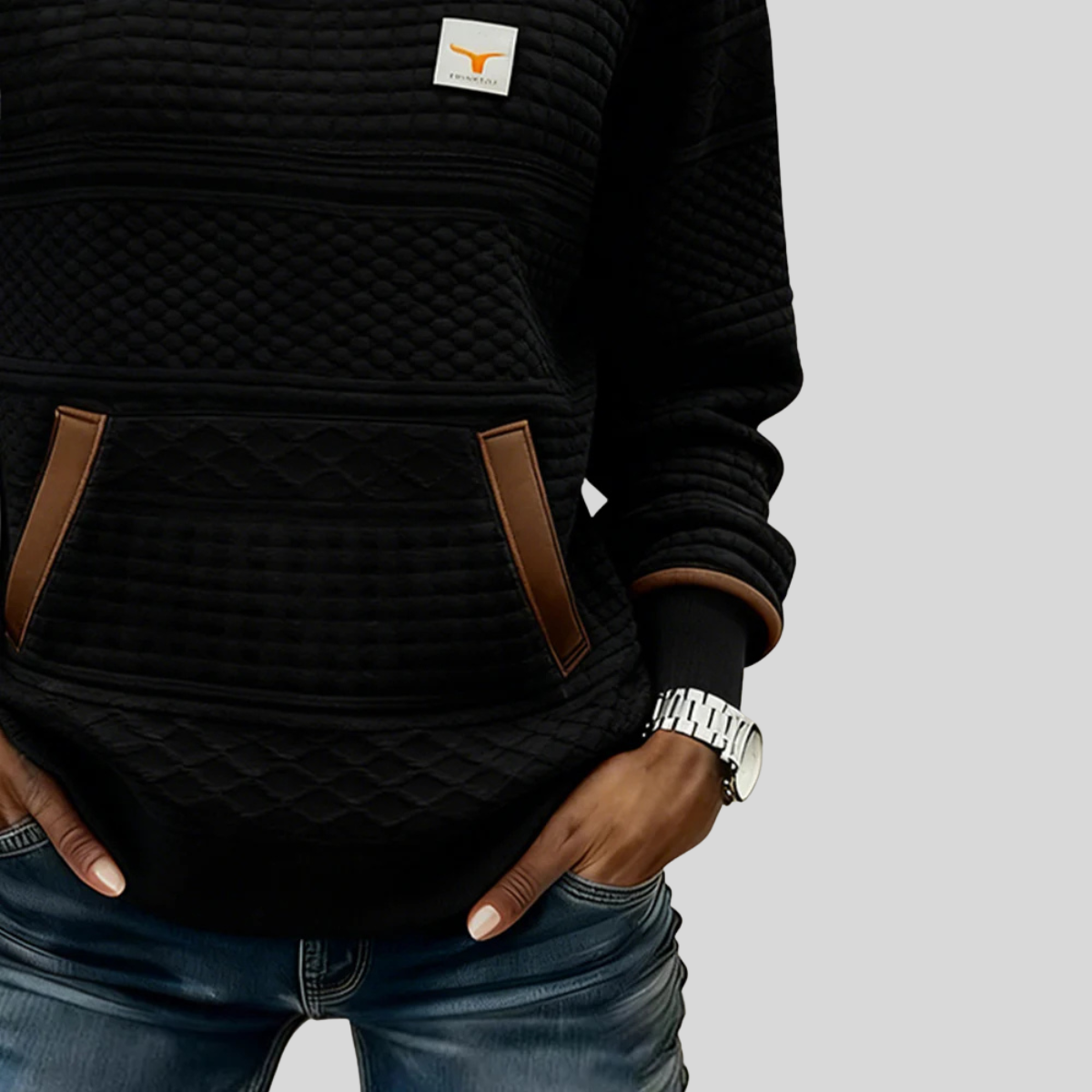 Noelle | Crew Neck Colourblock Sweatshirt
