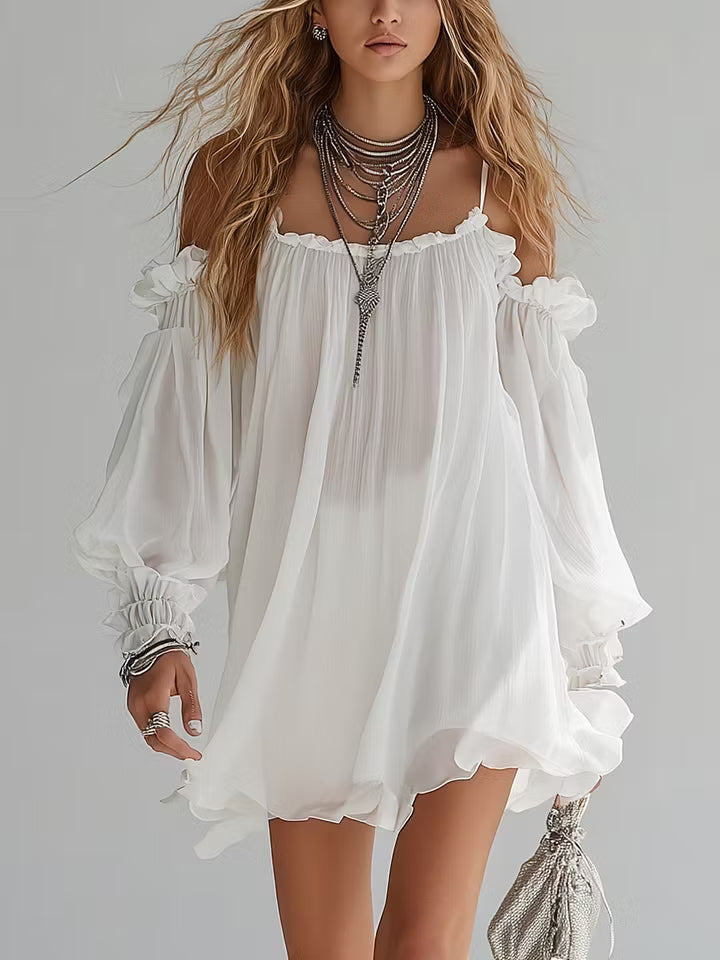 Mélusine | Off Shoulder Mini Dress