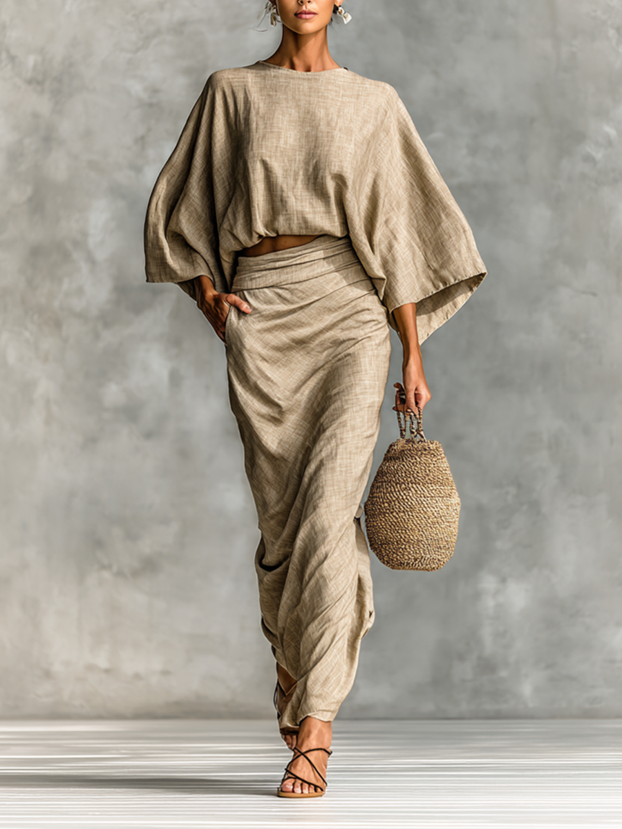 Dorothy | Relaxed Two Piece Linen Skirt Set