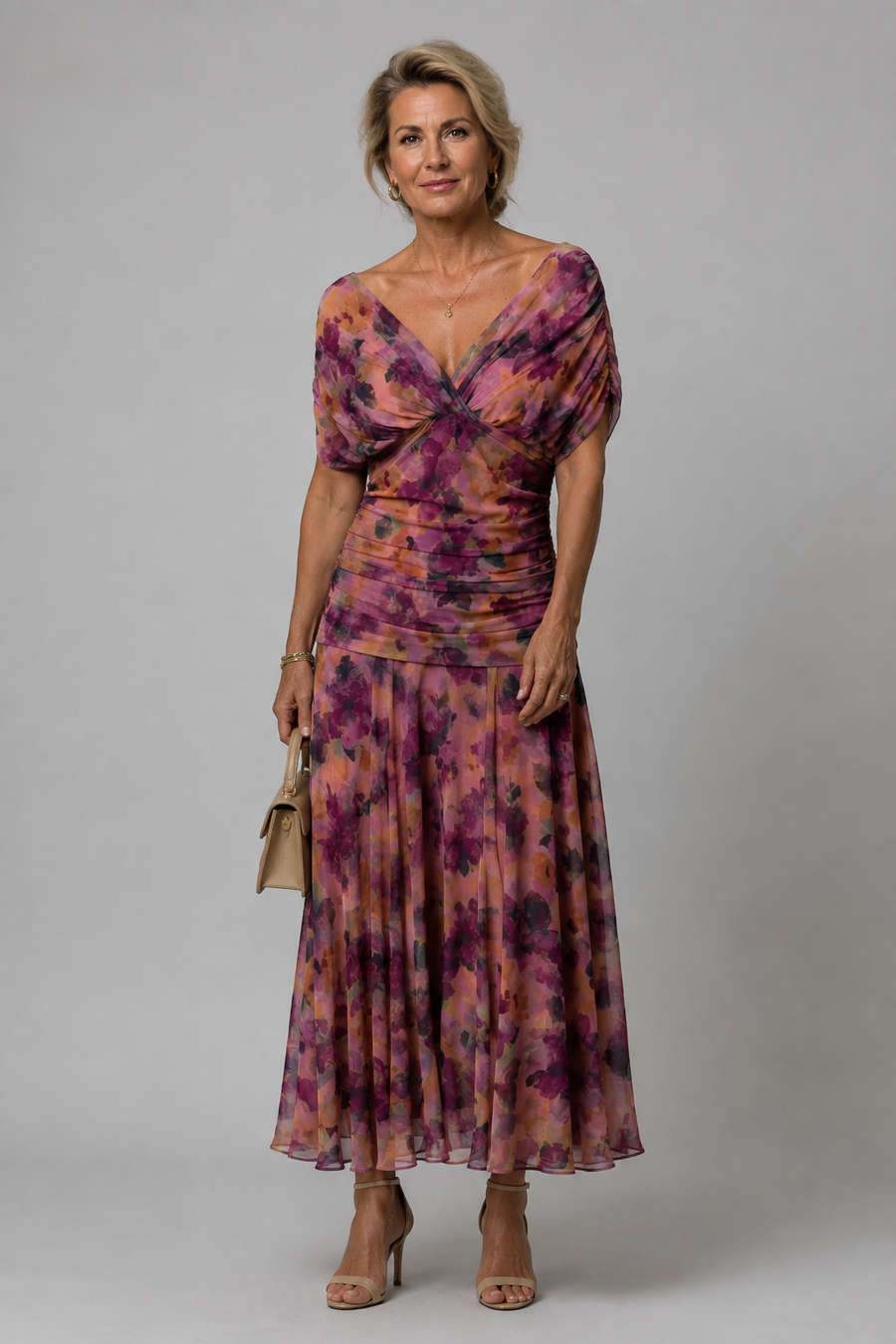 Ariane | Off Shoulder Midi Dress