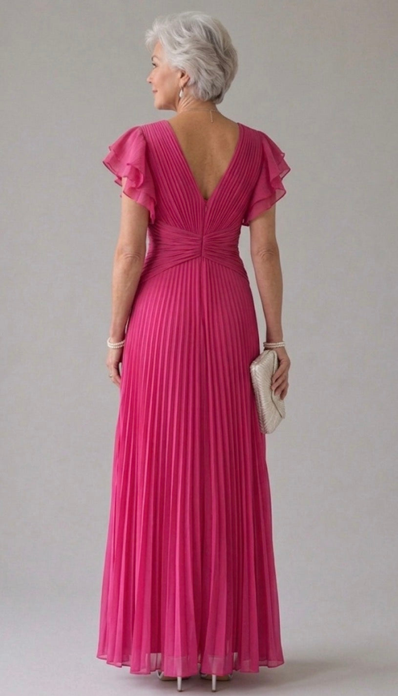 Ginevra | Pleated Evening Dress