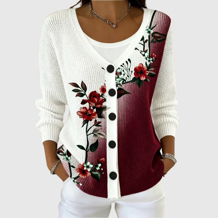 Incoronata | Button-Front Knit Jacket