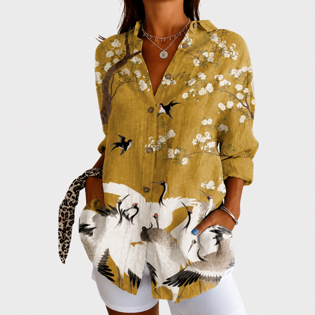 Genevieve | Lightweight And Colourful Blouse With Print