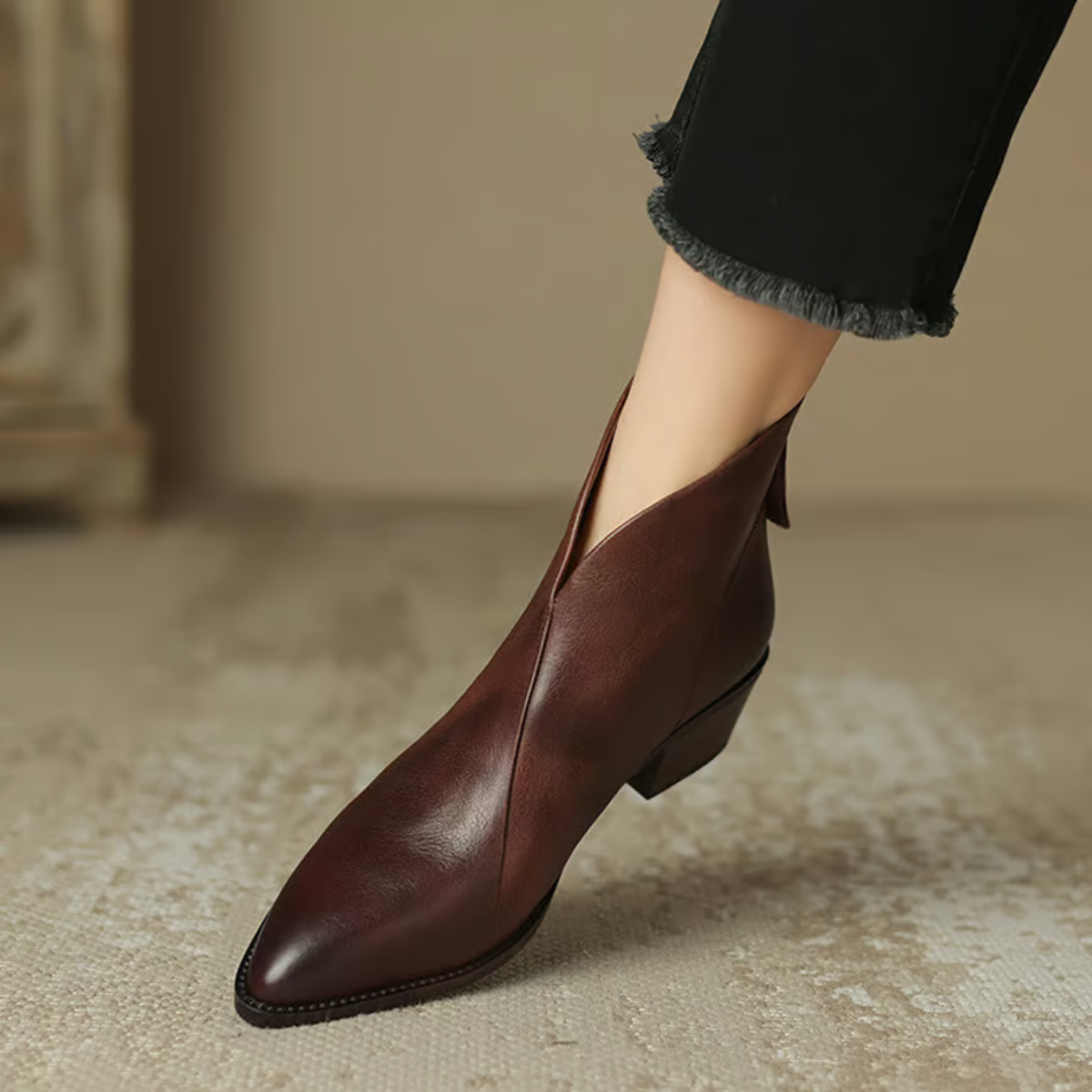 Beryl | Leather Ankle Boots