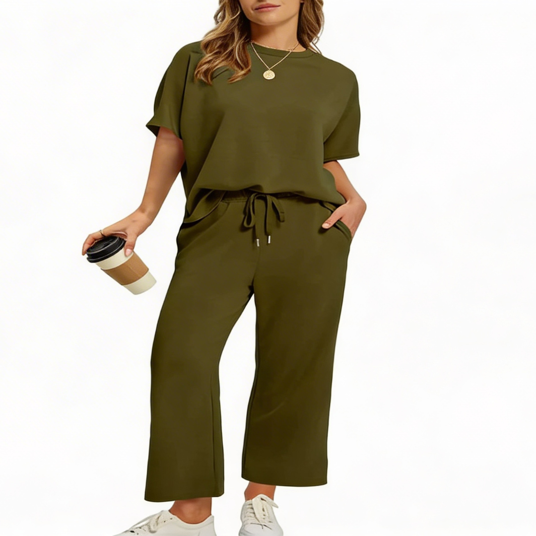 JULIE™ – Women's Oversized Cropped Lounge Set