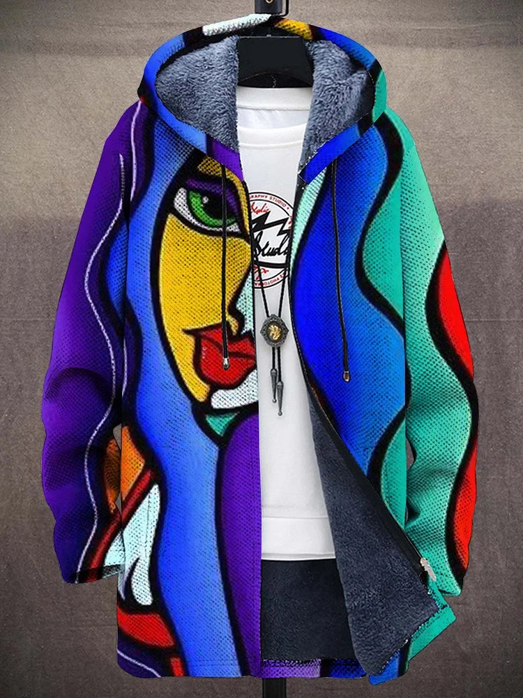 Maribel | Printed Hooded Cardigan