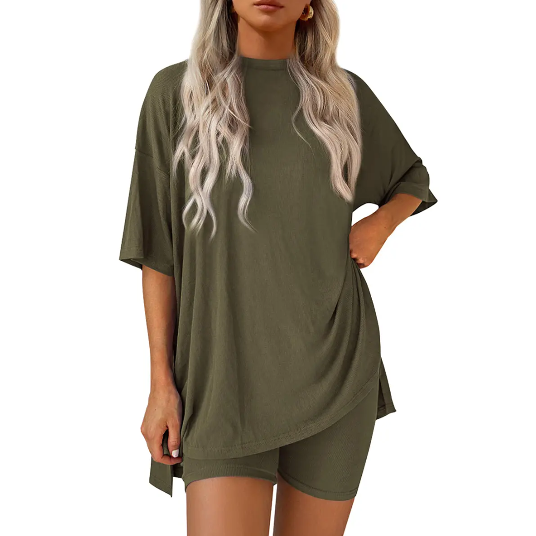 HALSEY™ – Relaxed Solid Lounge Two-Piece Set