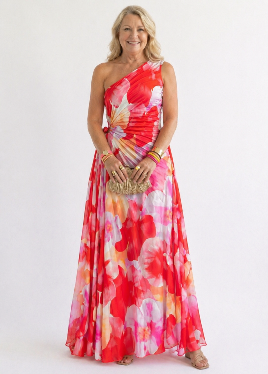 Yvaine | Pleated One Shoulder Dress