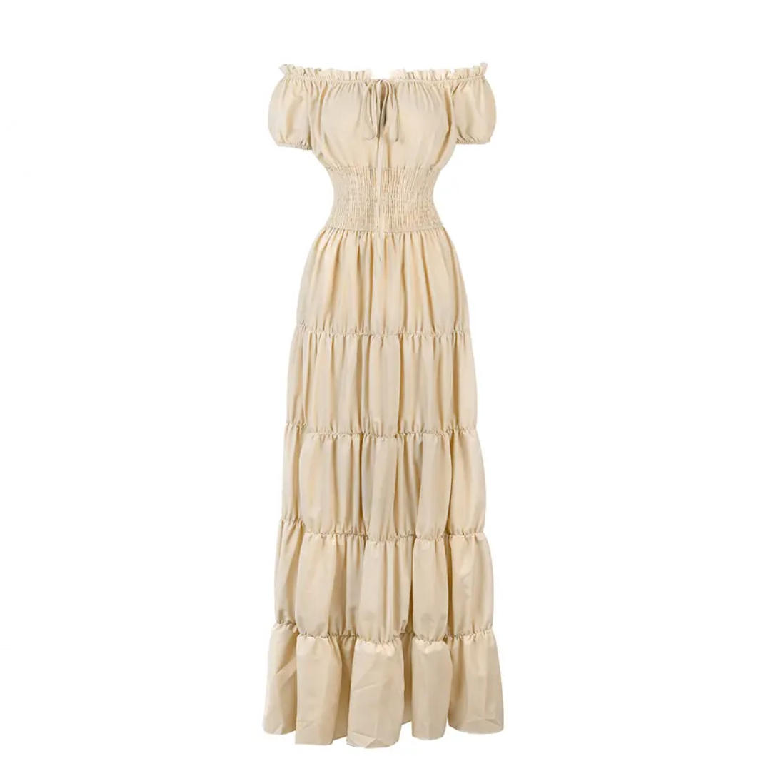ROWENNA™ – Medieval Renaissance Smocked Waist Dress