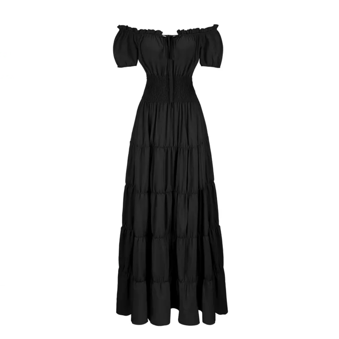 ROWENNA™ – Medieval Renaissance Smocked Waist Dress