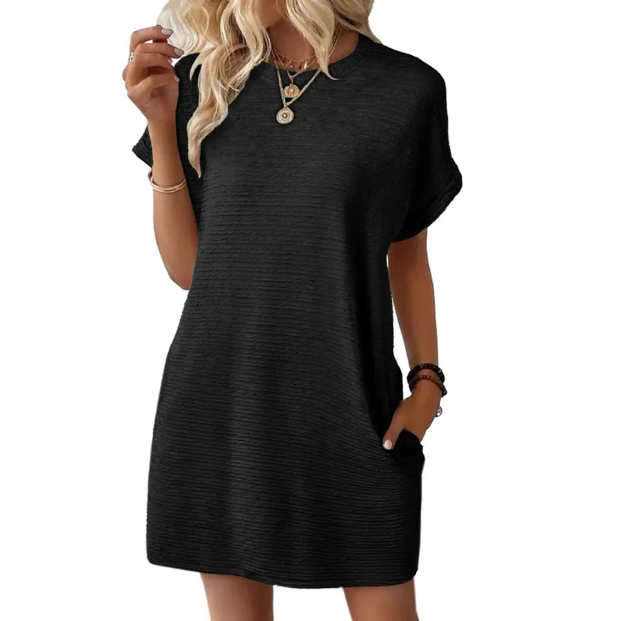 HALLIE™ – Relaxed Pocket Mini Dress