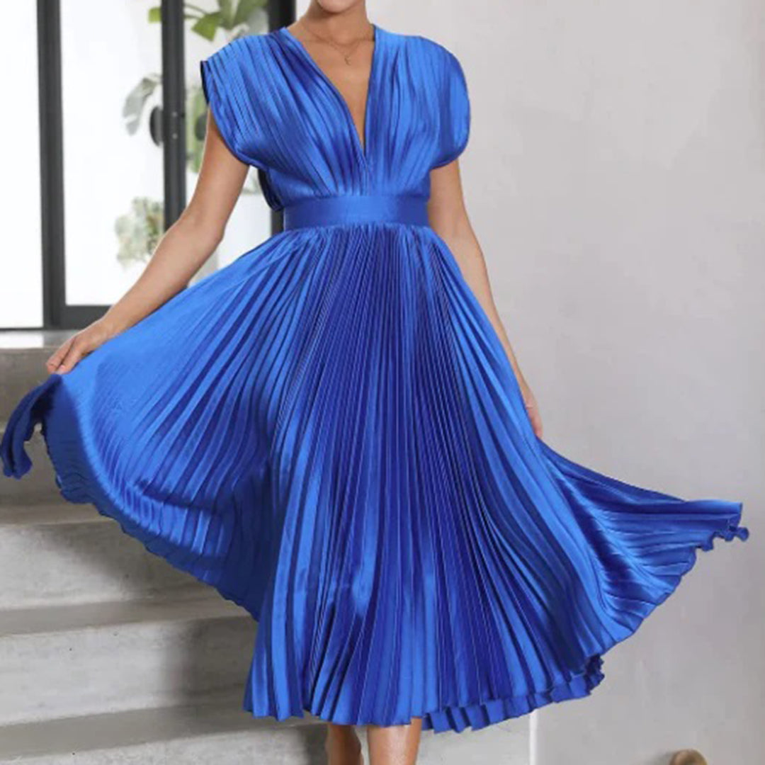 Philippa | Timeless Pleated Midi Dress