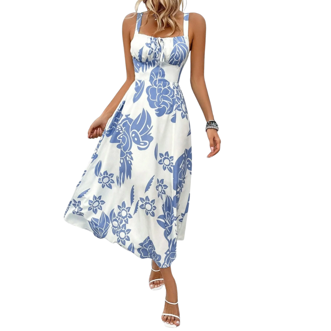 CELINA™ – Romantic Floral Ruched Sundress