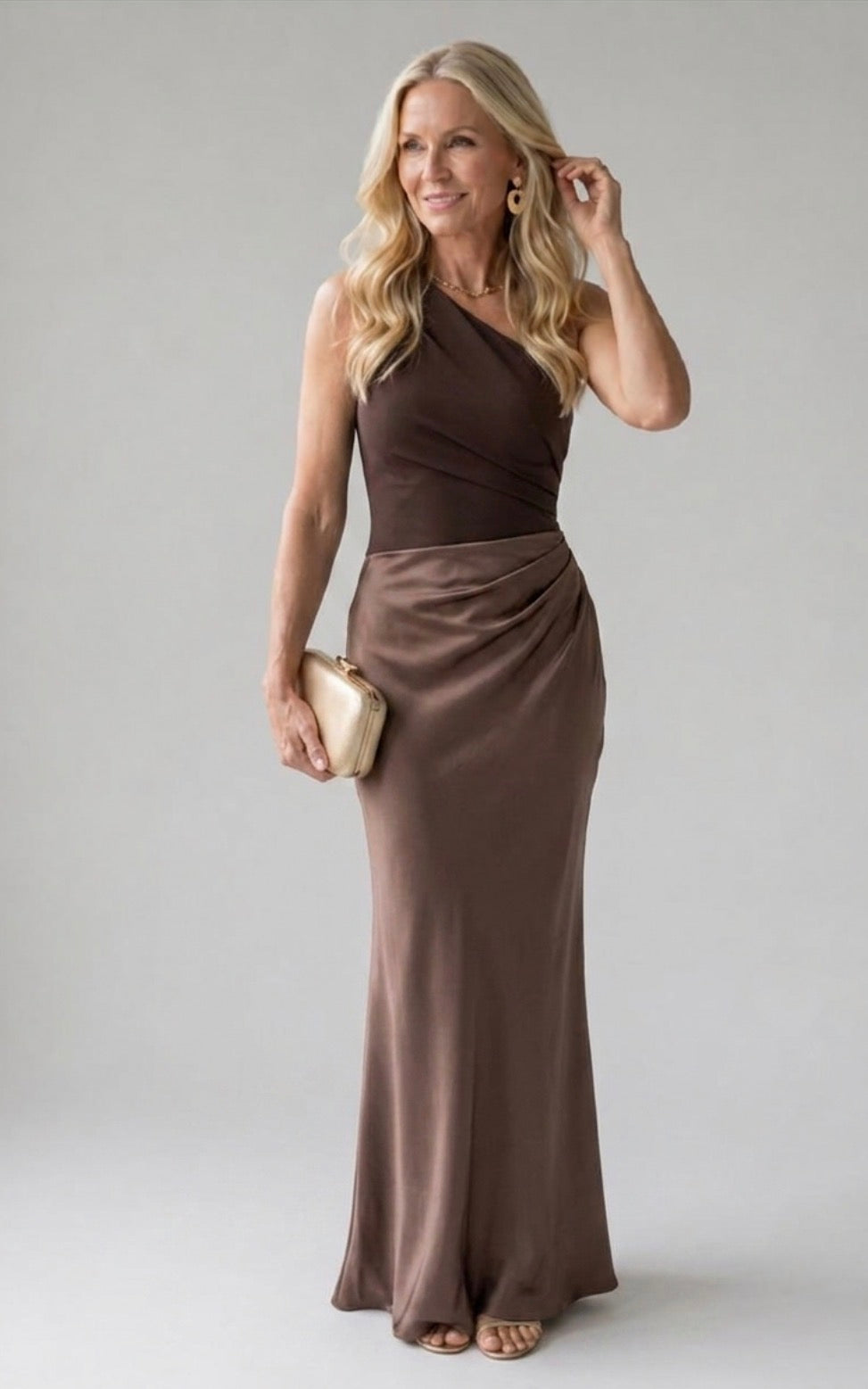 Evangeline | Maxi Dress in Satin