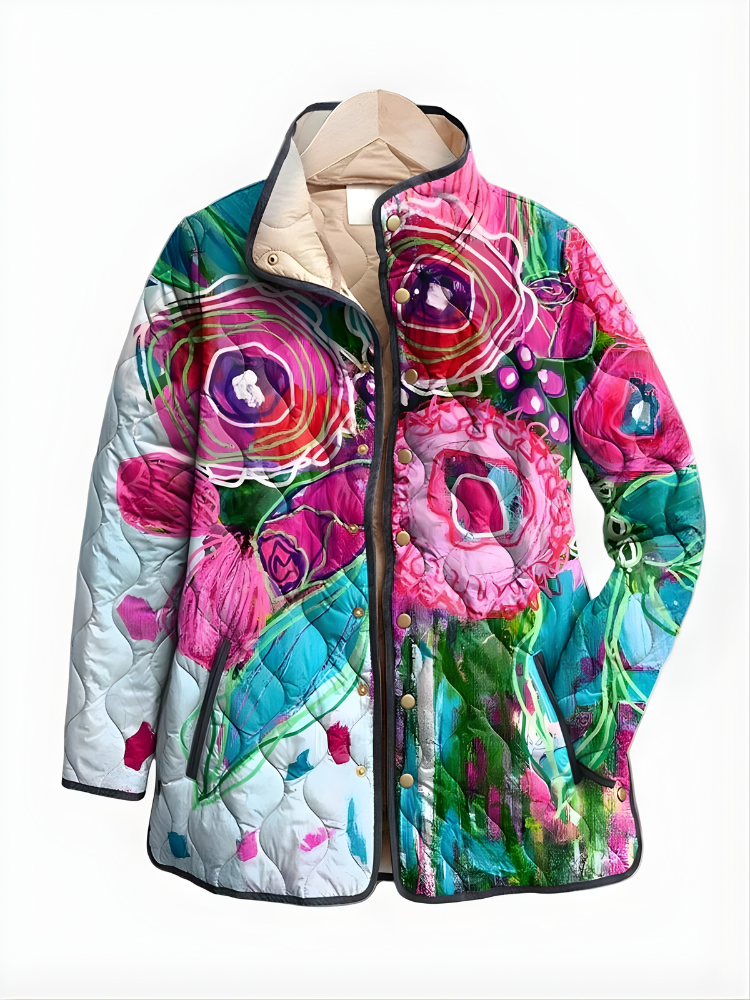 Isabella | Elegant Floral Pattern Jacket
