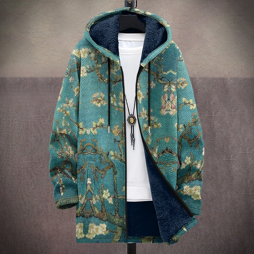 Lettice | Printed Hooded Cardigan