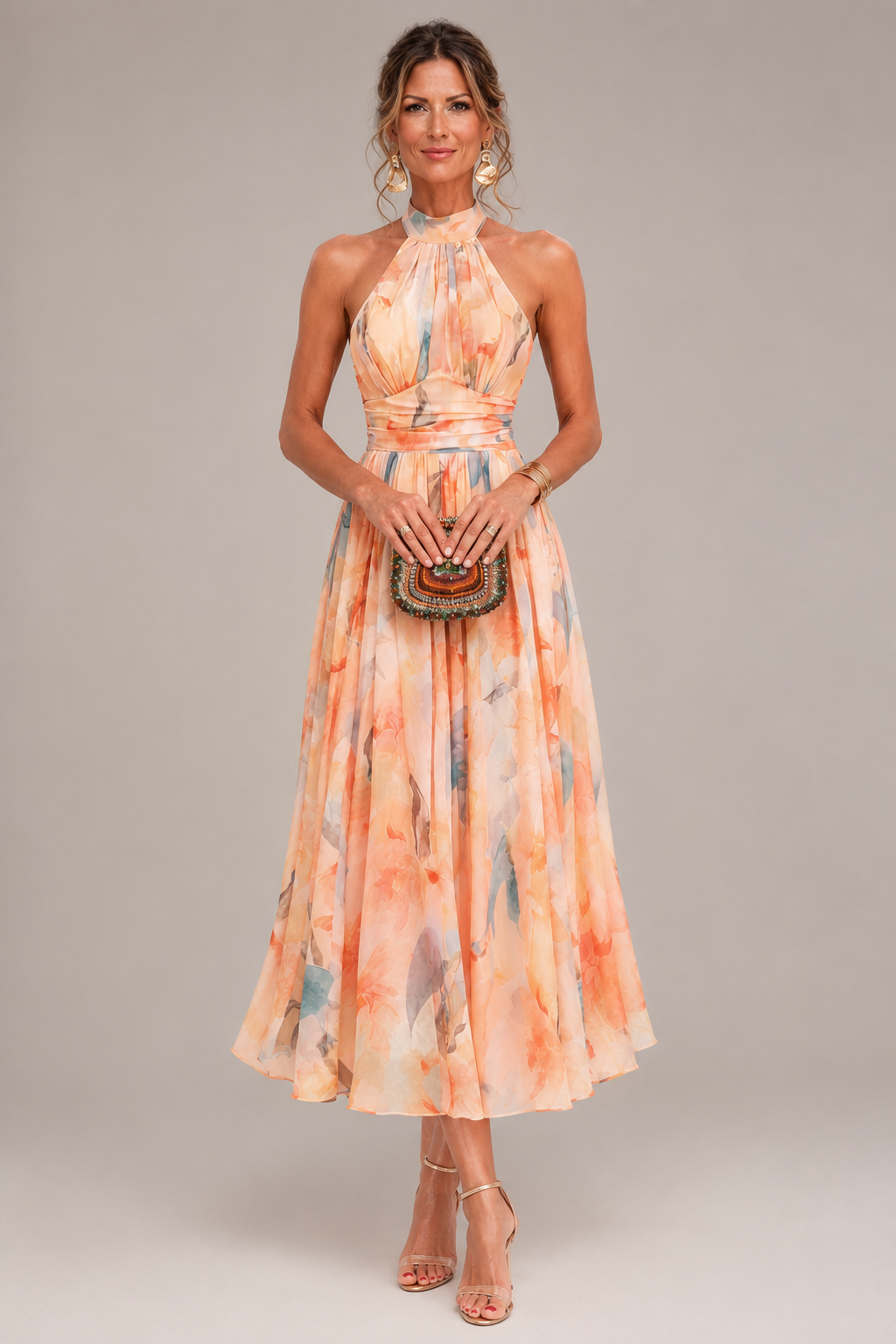 Aurore | Halter Maxi Dress