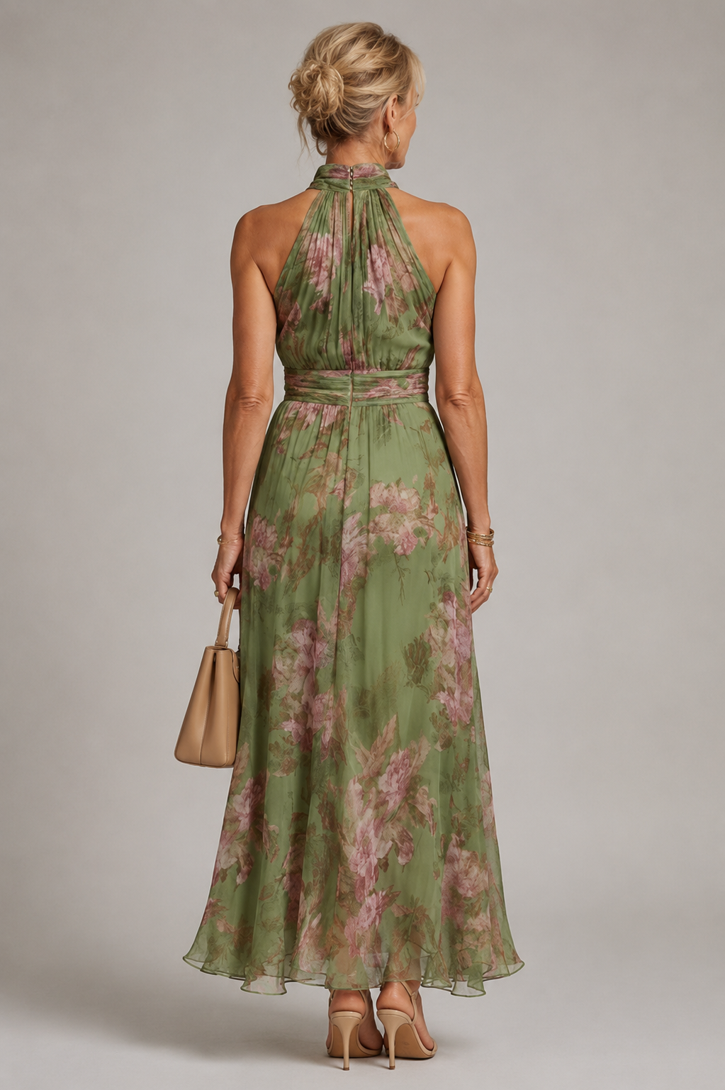 Julie | Floral Halter Dress