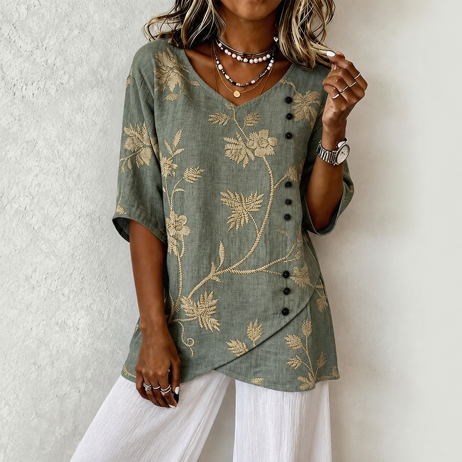 Denise | Floral Blouse