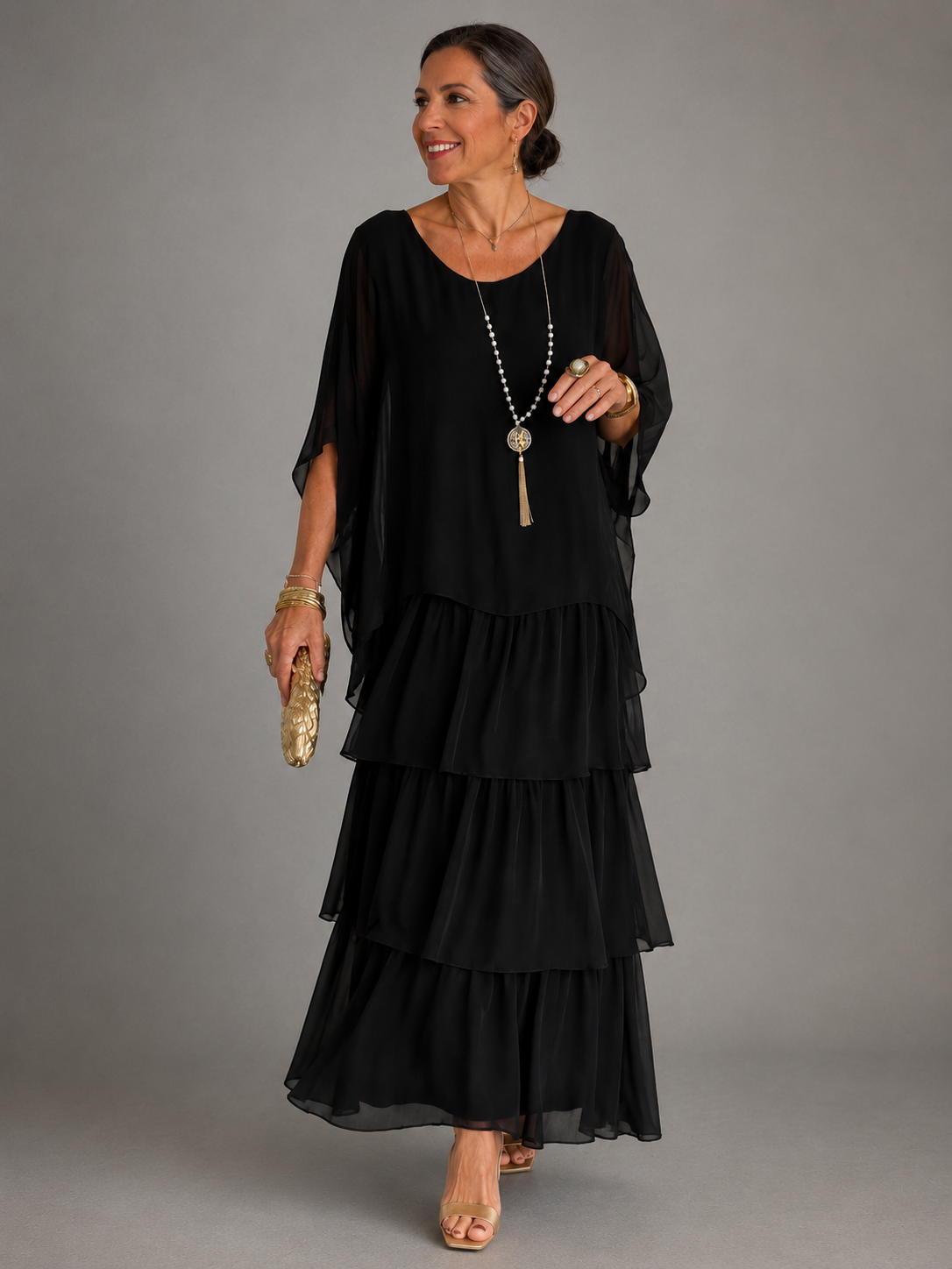 Elspeth | Elegant Flowy Maxi Dress