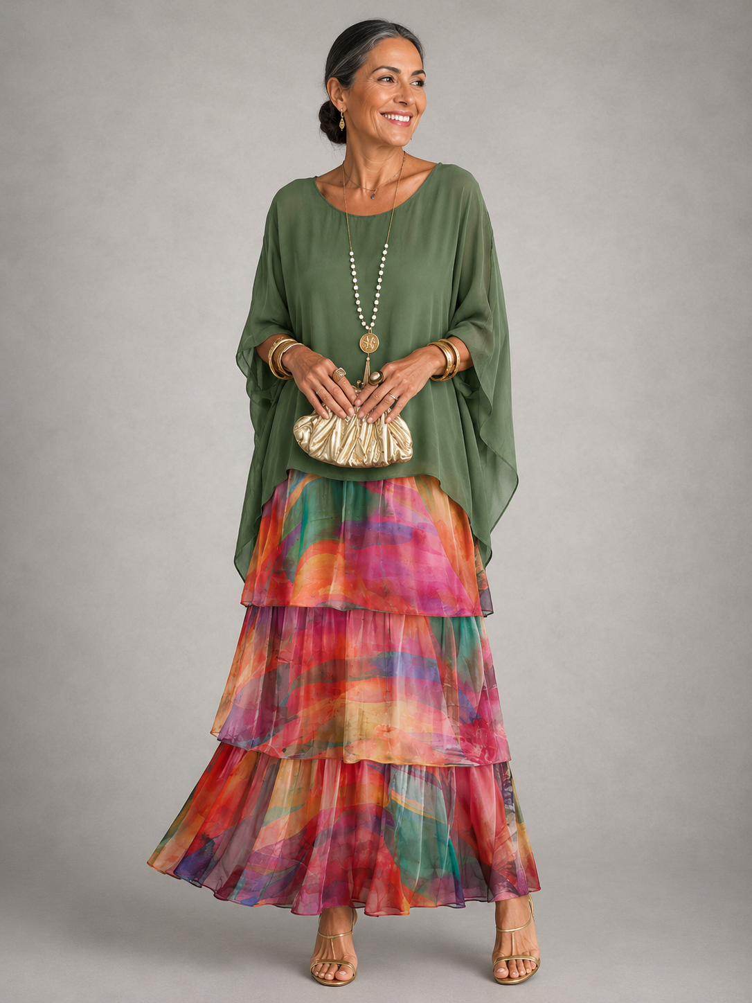 Elspeth | Elegant Flowy Maxi Dress