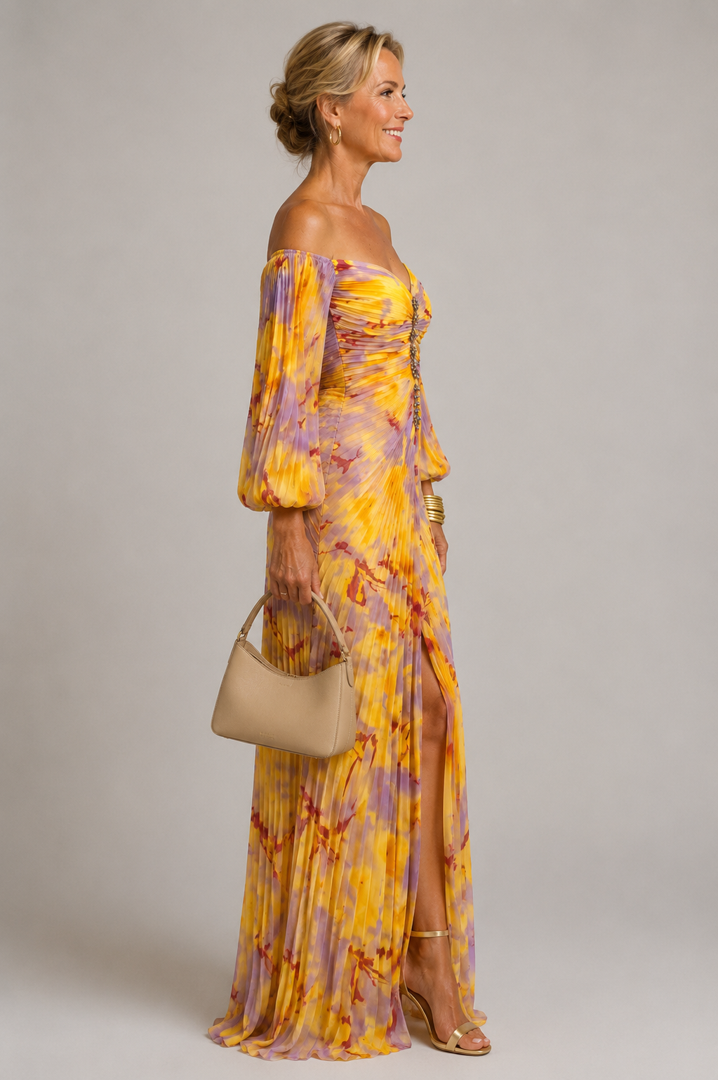Marielle | Floral Plunge Maxi Dress