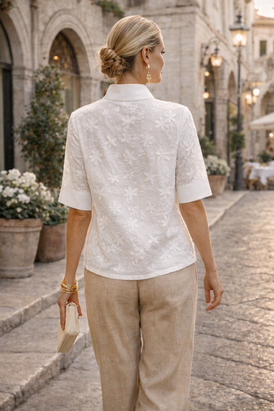 Venezia | Floral Embroidered Blouse