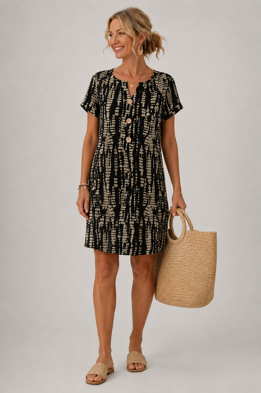 Constance | V Neck Dress