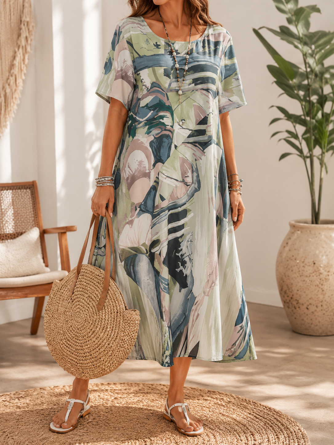 Guinevere | Chiffon Midi Dress