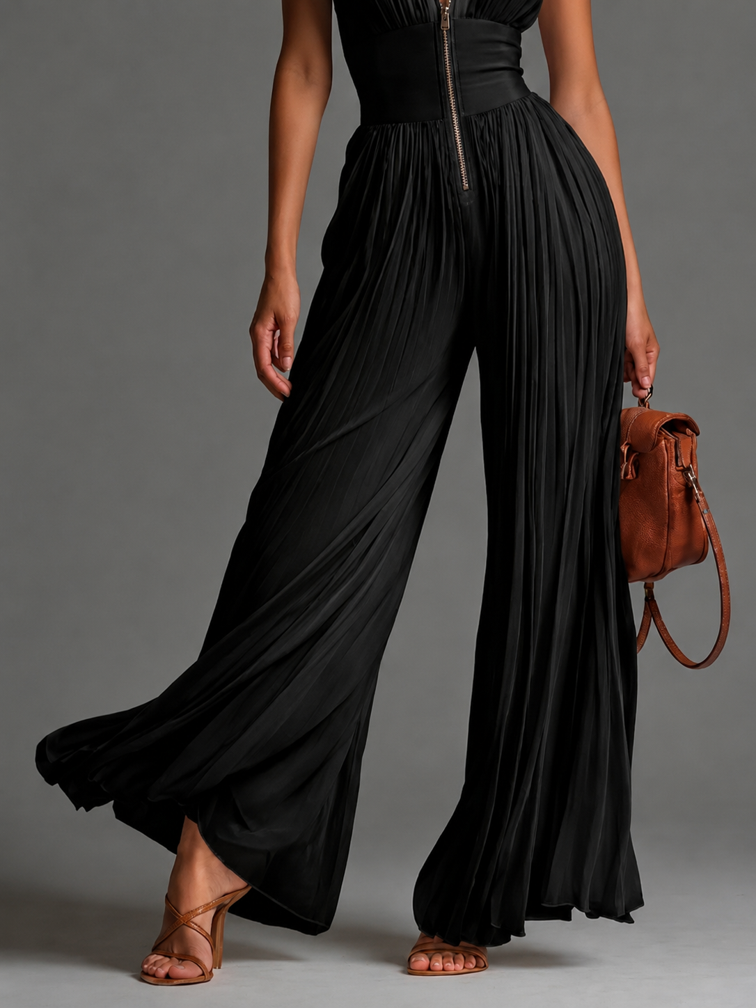 Delphine | Pleated Jumpsuit