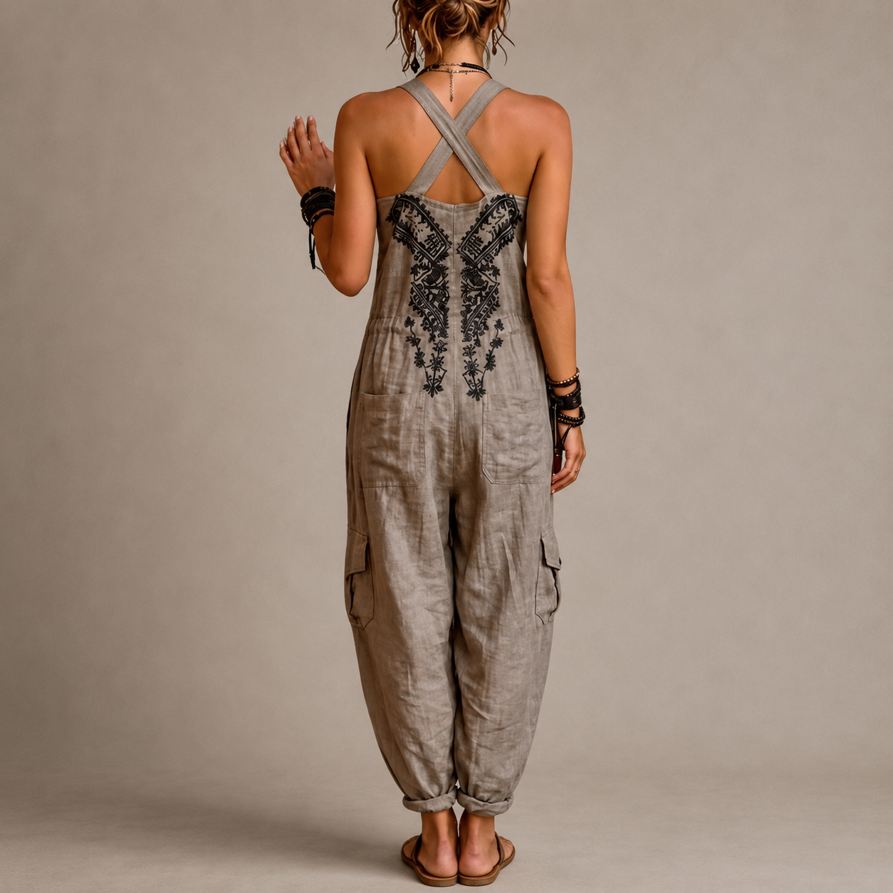 Wren | Boho Overalls Jumpsuit With Harem Fit