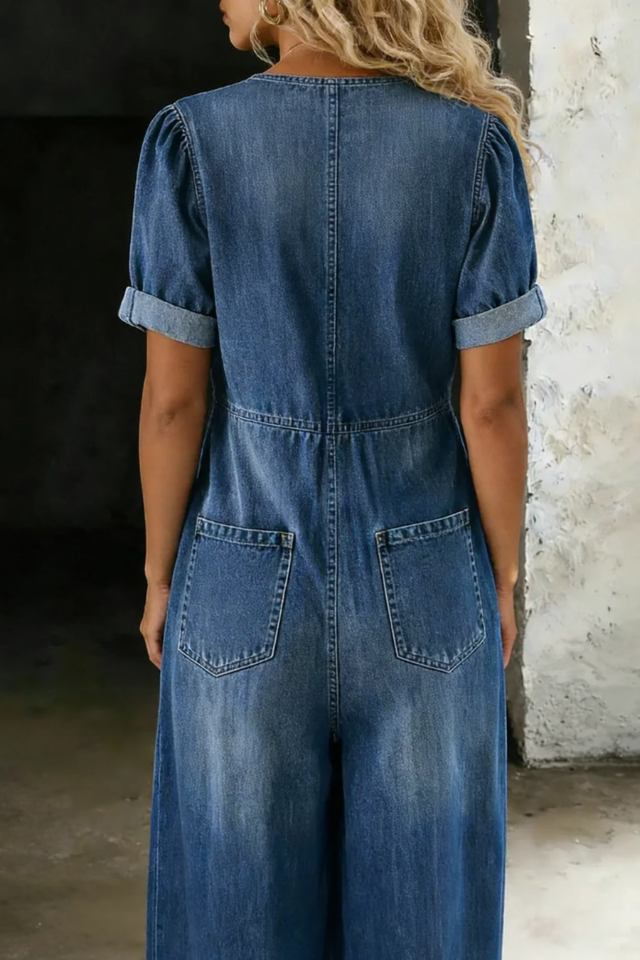 Naya | V Neck Short Sleeve Playsuit