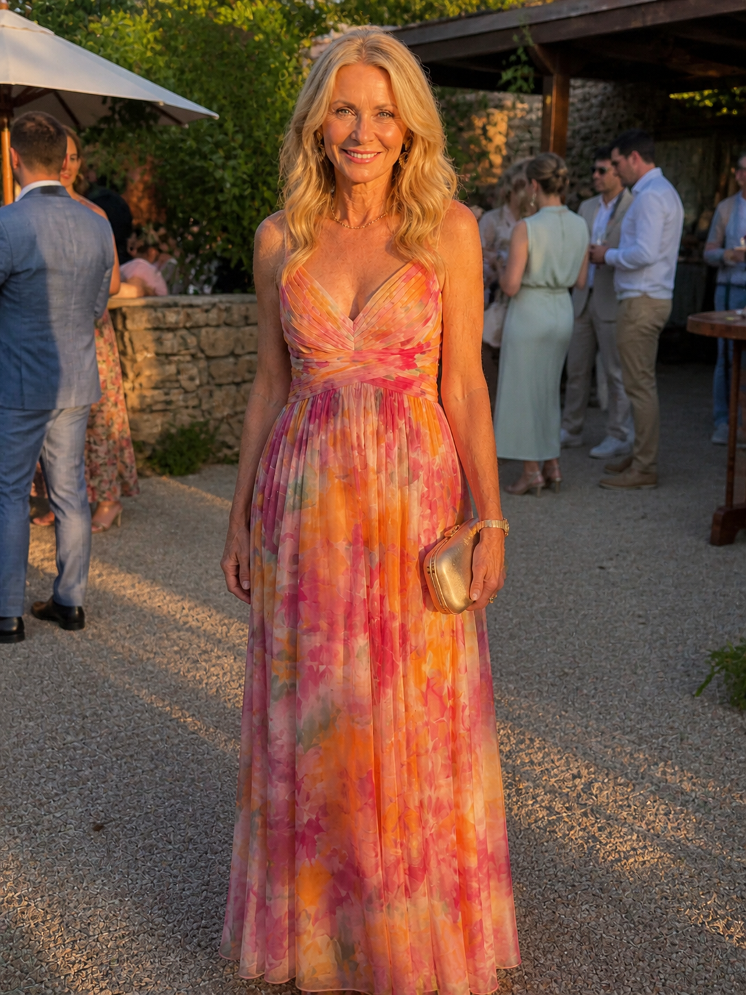 Lindsay | Flowing Wrap Maxi Dress