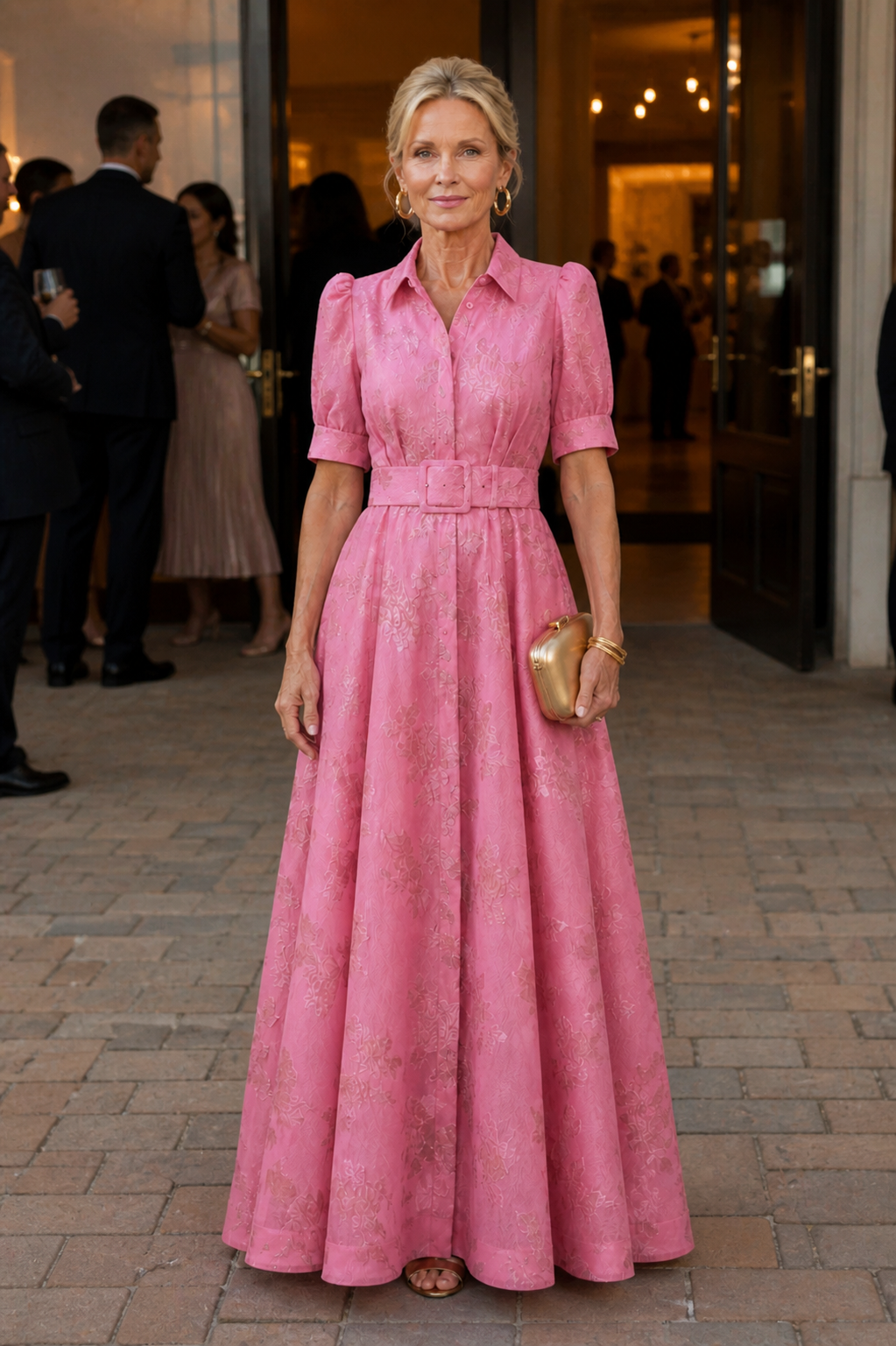 Rosella | Belted Floral Maxi Dress