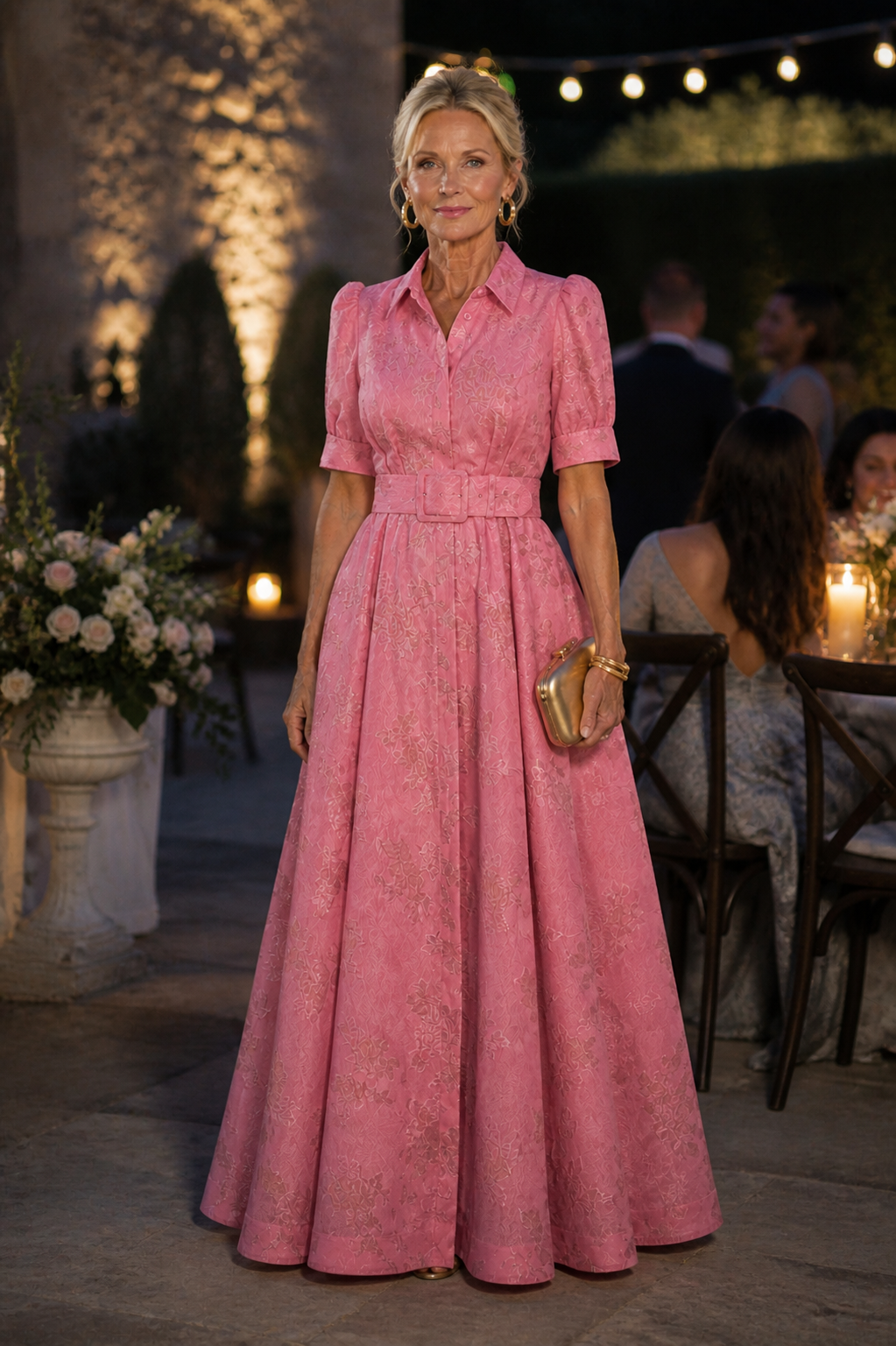 Rosella | Belted Floral Maxi Dress