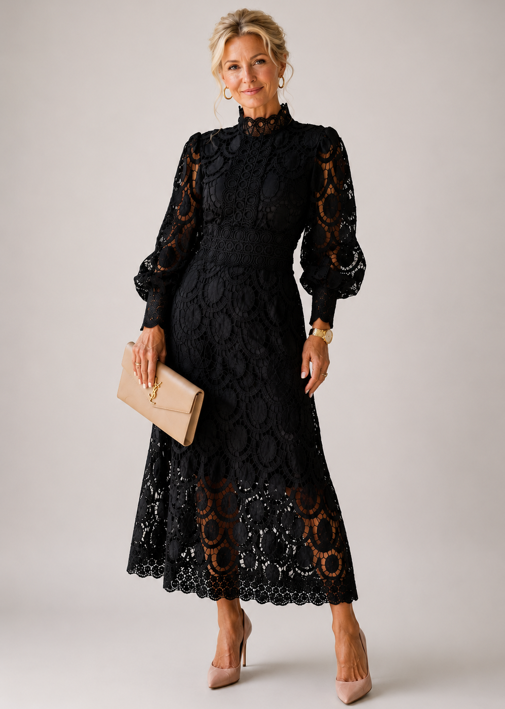 Ottilie | Lace Midi Dress