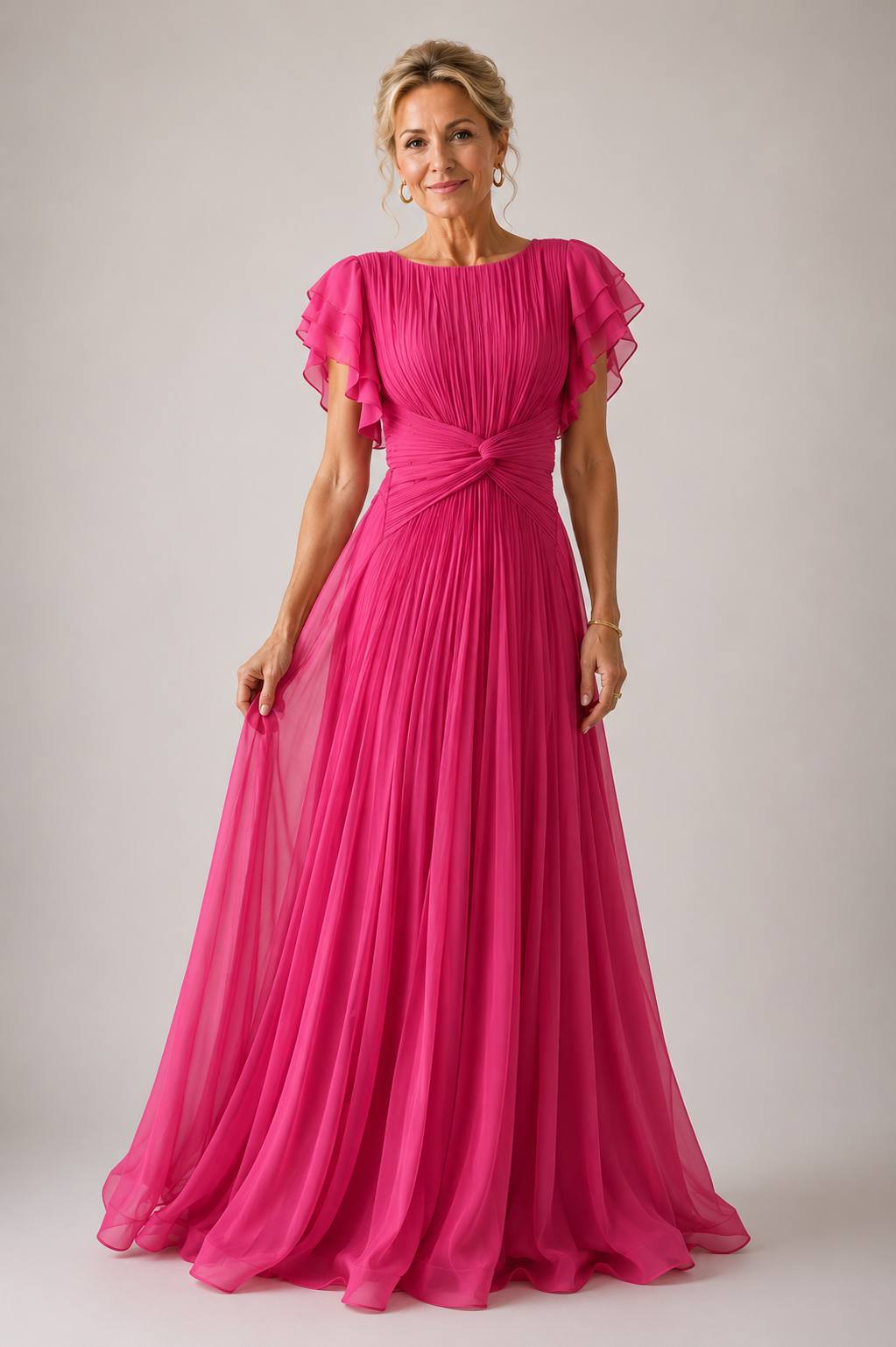 Ginevra | Pleated Evening Dress
