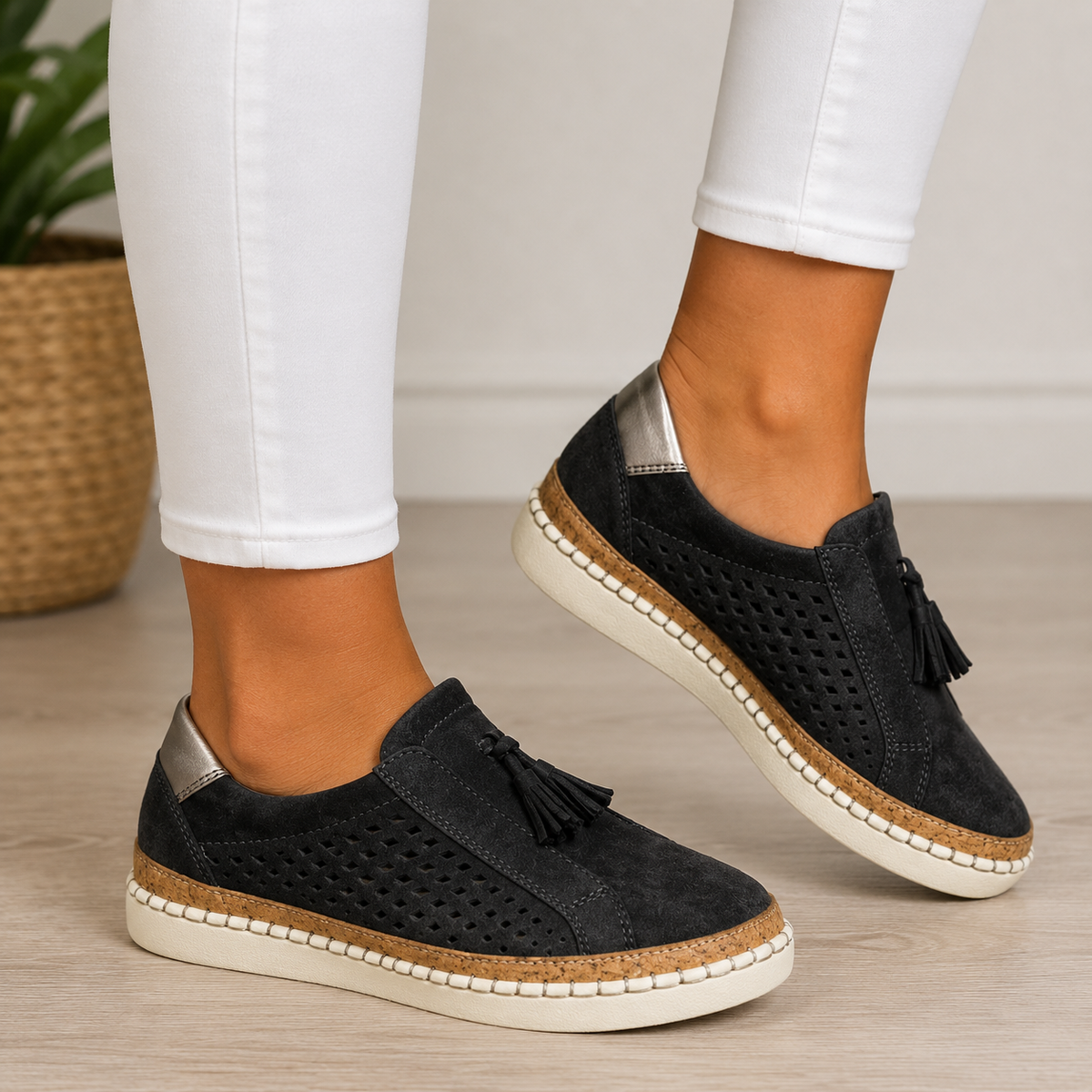Annie | Cushioned Leather Loafers