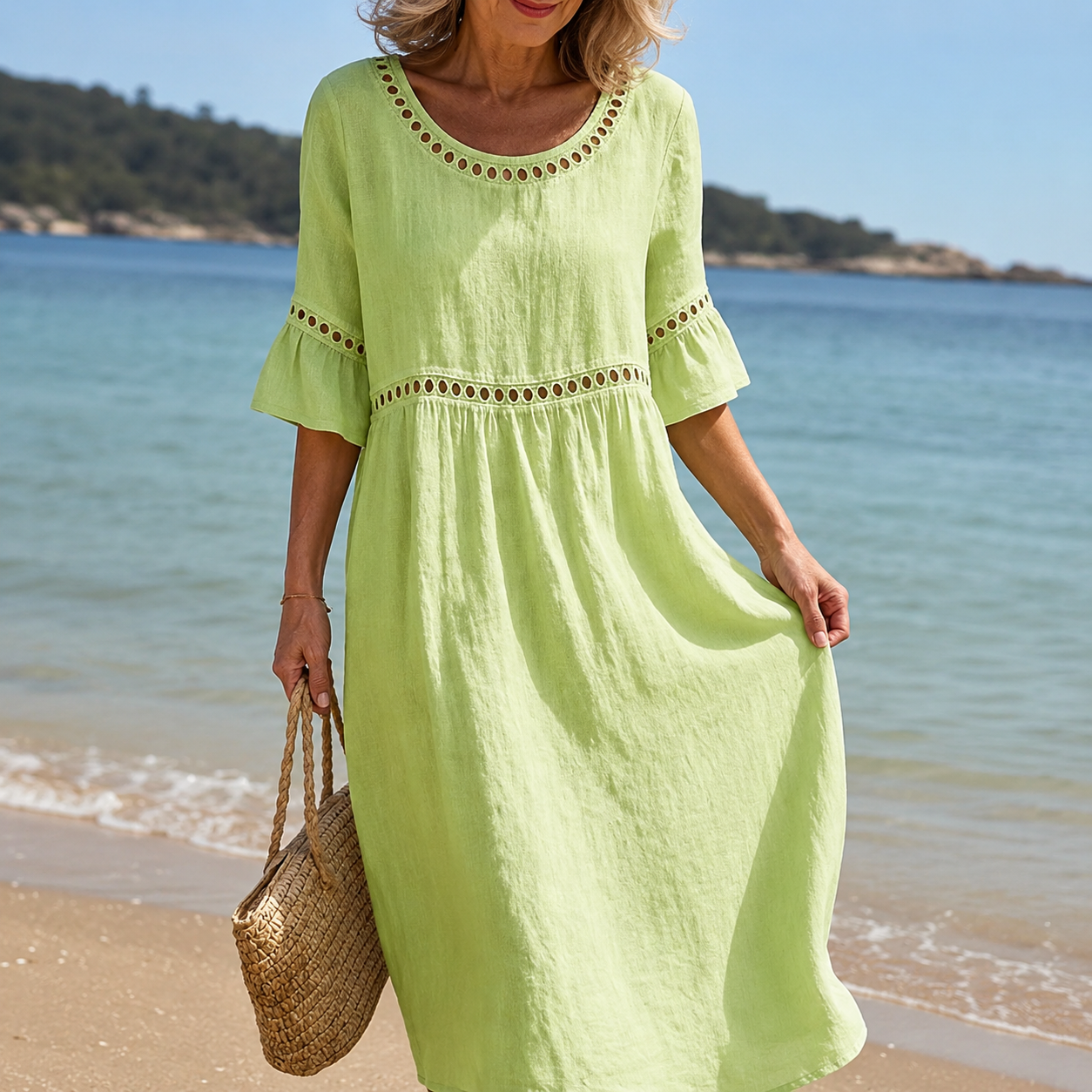 Helene | Linen Maxi Dress